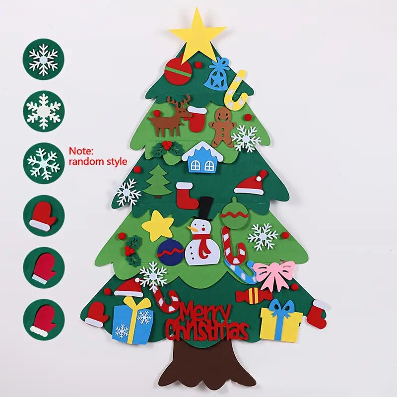 DIY Felt Christmas Tree Set