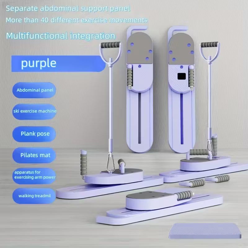 10-in-1 Multi-Functional Ski Machine & Pilates Board