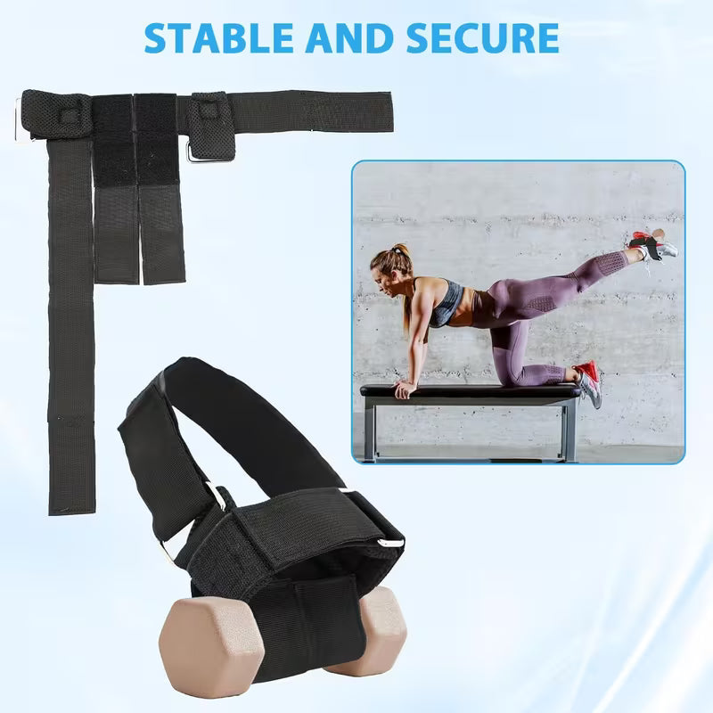 Ankle Straps & Dumbbell Attachment – Heavy-Duty Fitness Accessory