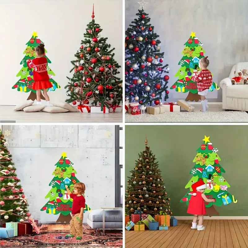 DIY Felt Christmas Tree Set