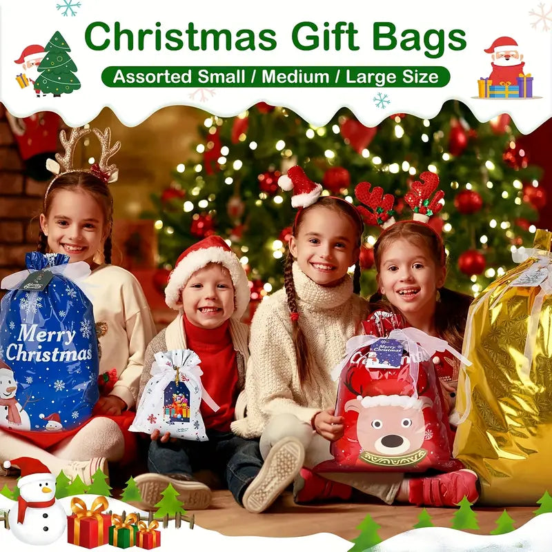 Bright Arc 60-Piece Christmas Gift Bag & Tag Set