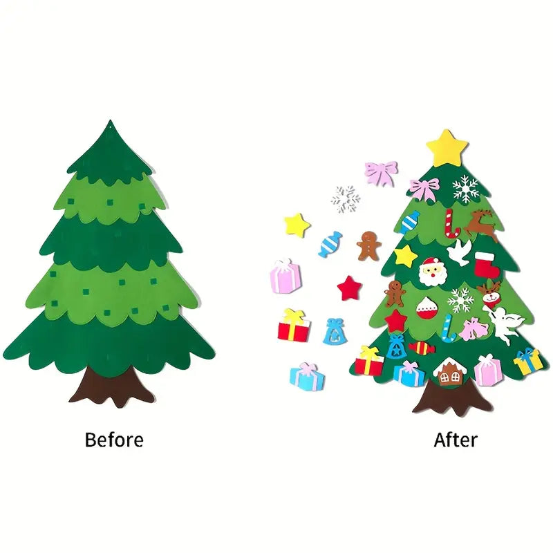 DIY Felt Christmas Tree Set