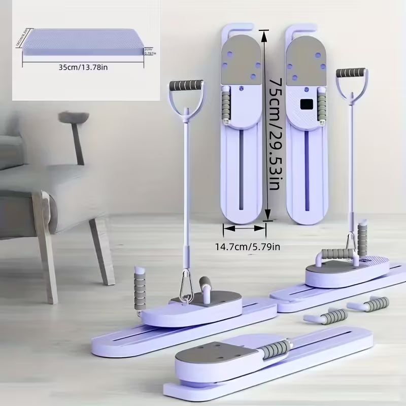 10-in-1 Multi-Functional Ski Machine & Pilates Board