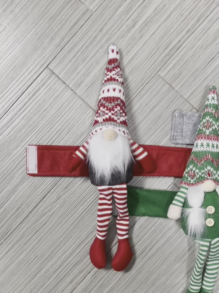 2pcs Faceless Santa Claus Curtain Tieback Clips